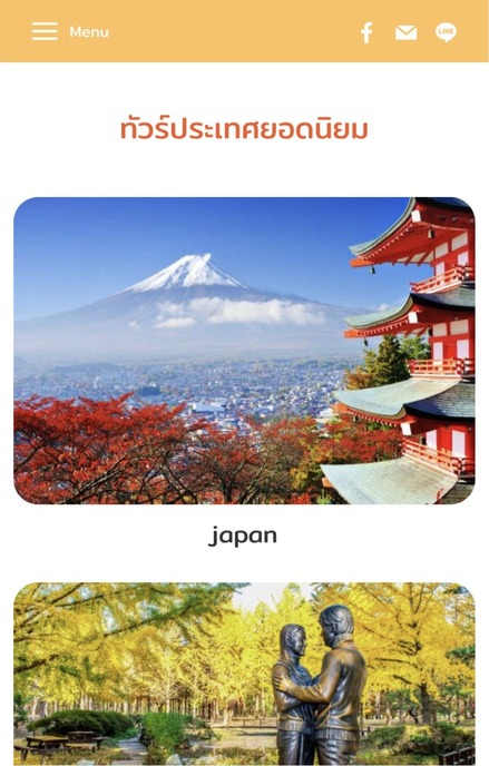 Website projects Travel services website