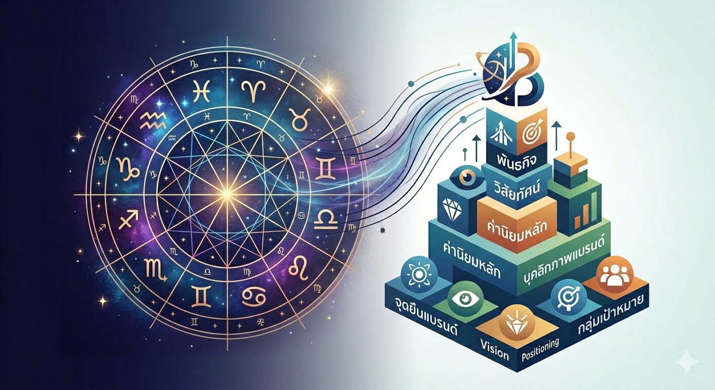 จากดวงชะตา → สู่โครงสร้างอัตลักษณ์แบรนด์ อันนี้ด้วย